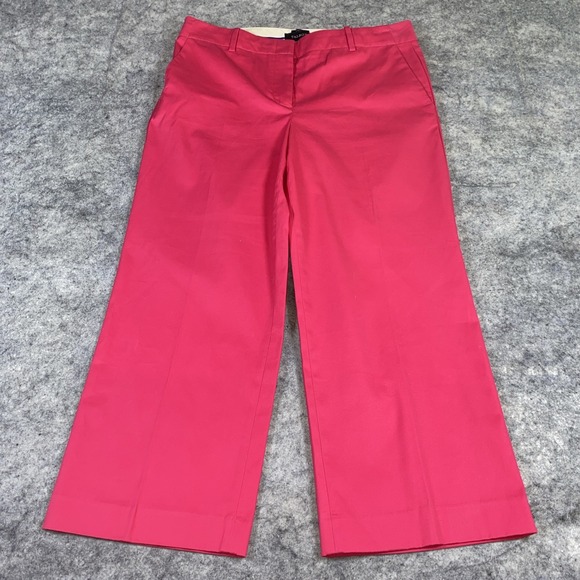 Talbots‎ Capri Pants Women's 8 Hot Pink Chelsea Regular Fit Cropped Business - Picture 1 of 11